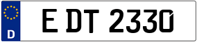 Trailer License Plate